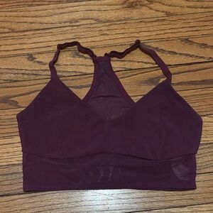 Women's Burgundy Fabletics Bra